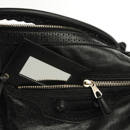 Balenciaga Agneau Giant Brogues Hardware Day Hobo Black 9 of 9