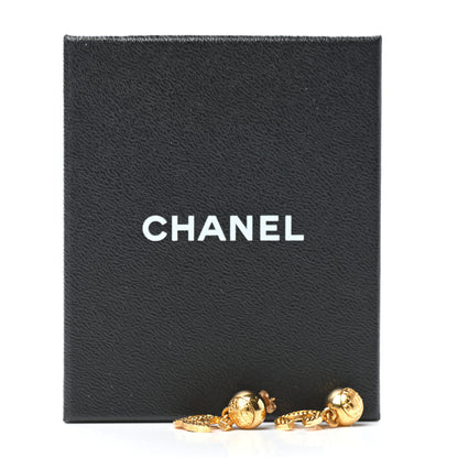 Chanel CC Drop Earrings Gold 5 of 5