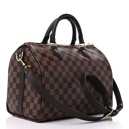 Louis Vuitton Damier Ebene Speedy Bandouliere 30 3 of 10