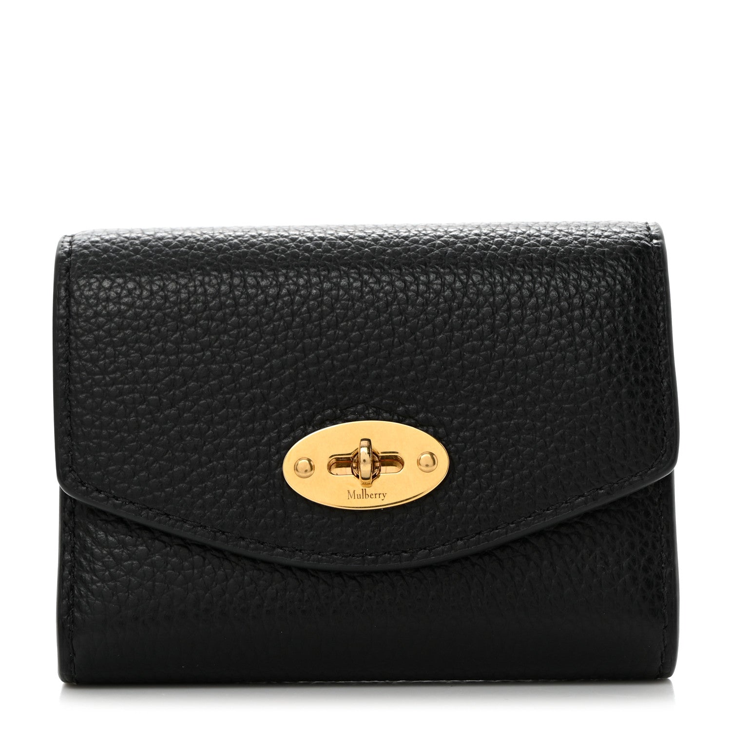 Mulberry Small Classic Grain Darley Concertina Wallet Black 1 of 7