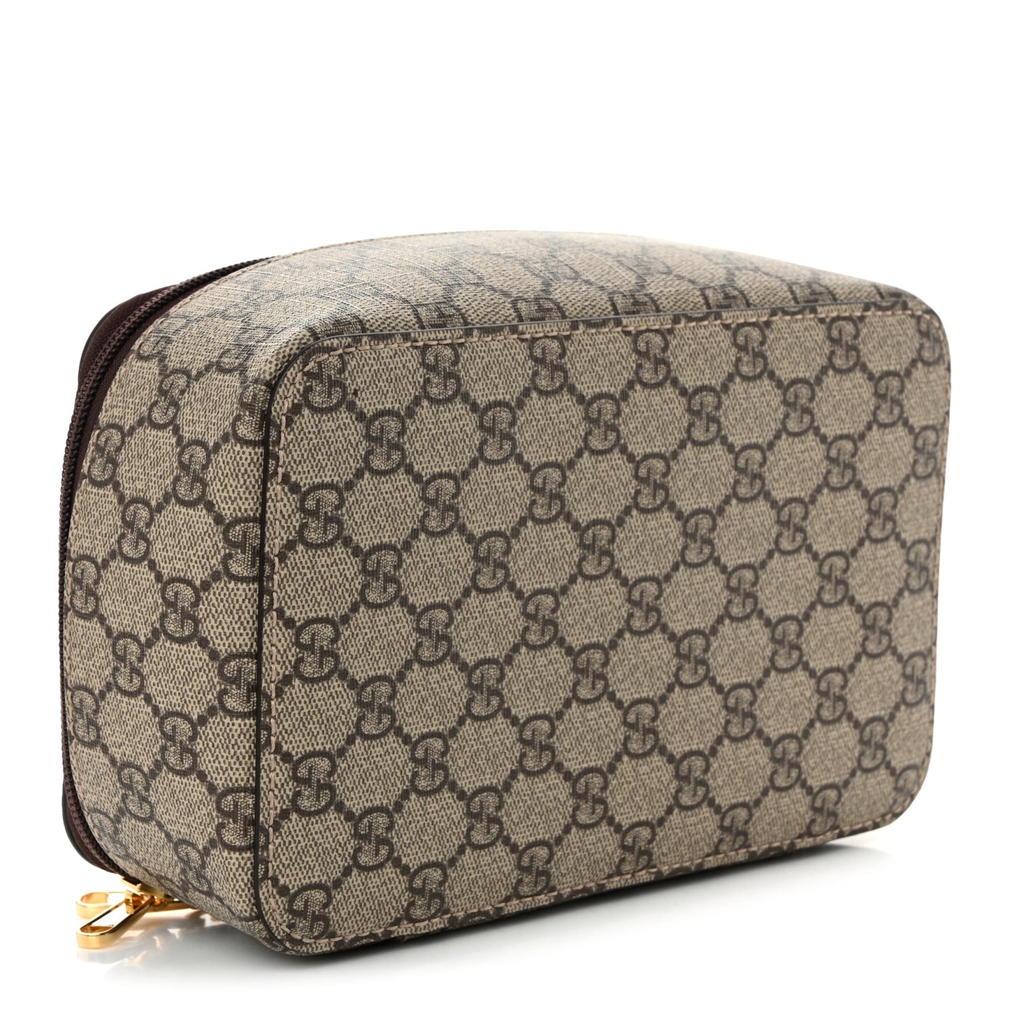GG Supreme Monogram Mini Packing Cube Beige Ebony New Acero