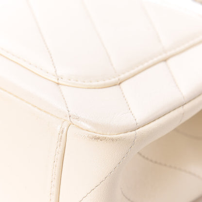 Chanel Lambskin Chevron Quilted Envelope Flap White 15 of 21