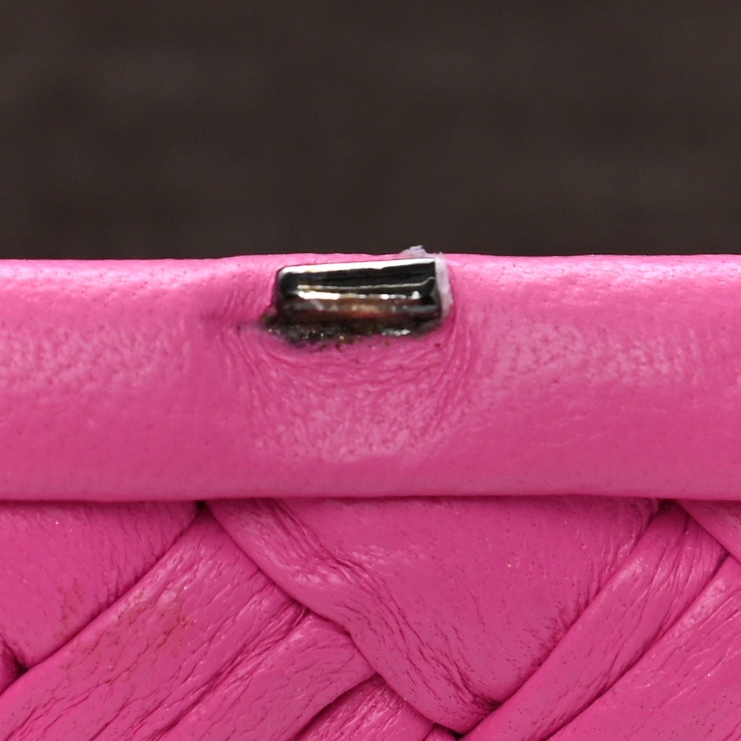 Calfskin Knot Clutch Pink