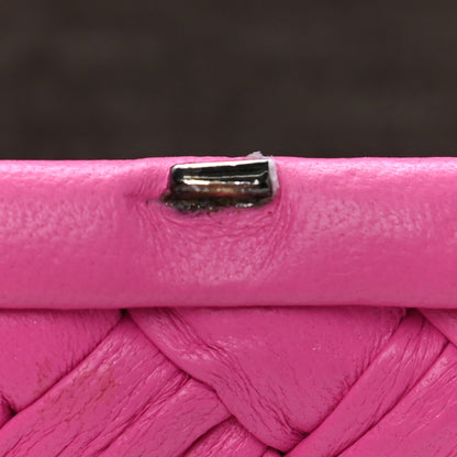 Bottega Veneta Calfskin Knot Clutch Pink 8 of 10