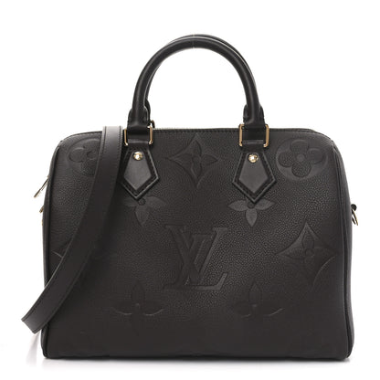 Louis Vuitton Empreinte Monogram Giant Speedy Bandouliere 25 Chocolate 1 of 10