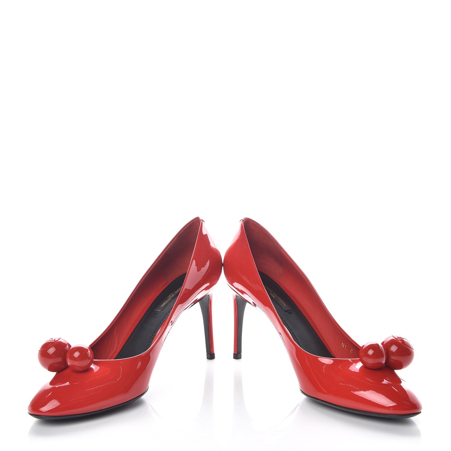 Louis Vuitton Patent Calfskin Betty Pumps 39 Red 5 of 12