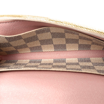 Louis Vuitton Damier Azur Emilie Wallet Rose Ballerine 5 of 6