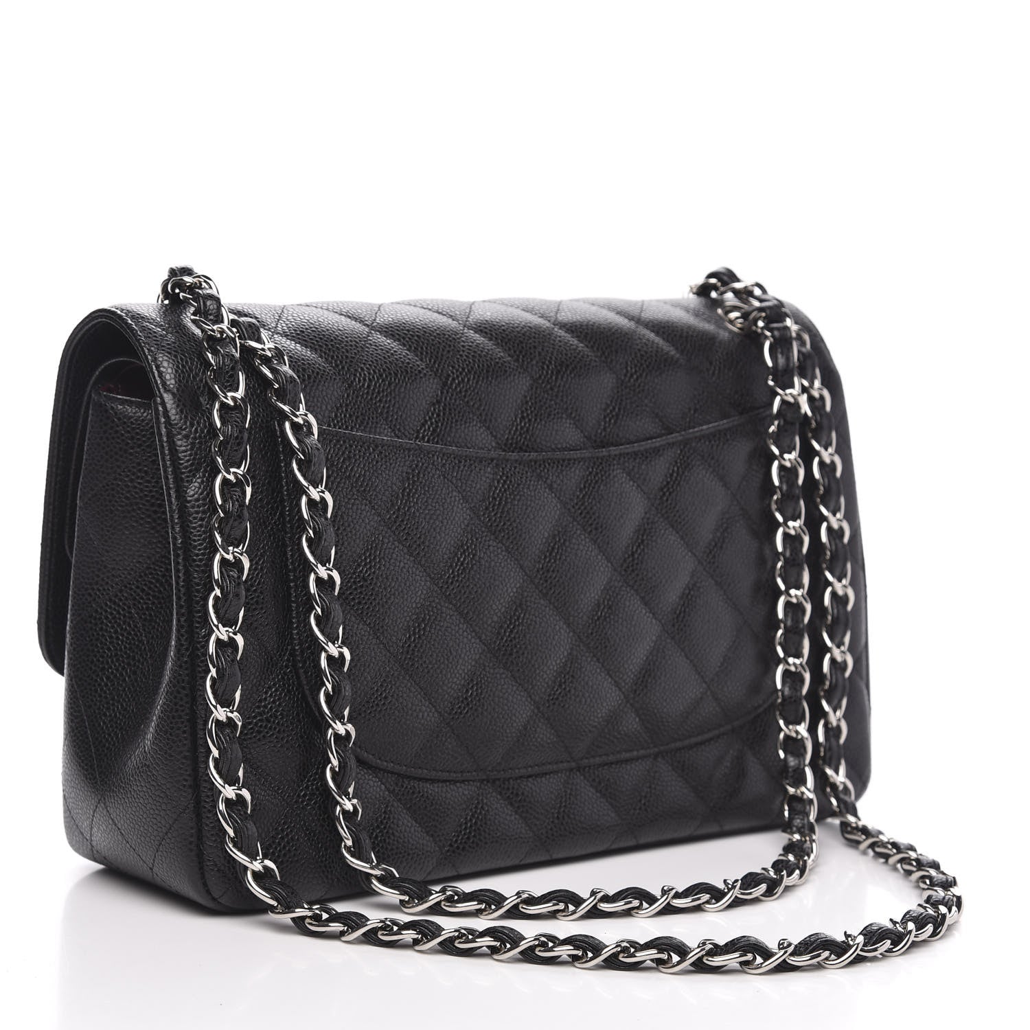 Chanel Caviar Quilted Jumbo Double Flap Black 3 of 11
