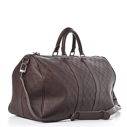 Louis Vuitton Damier Infini Keepall Bandouliere 45 Meteor 3 of 10