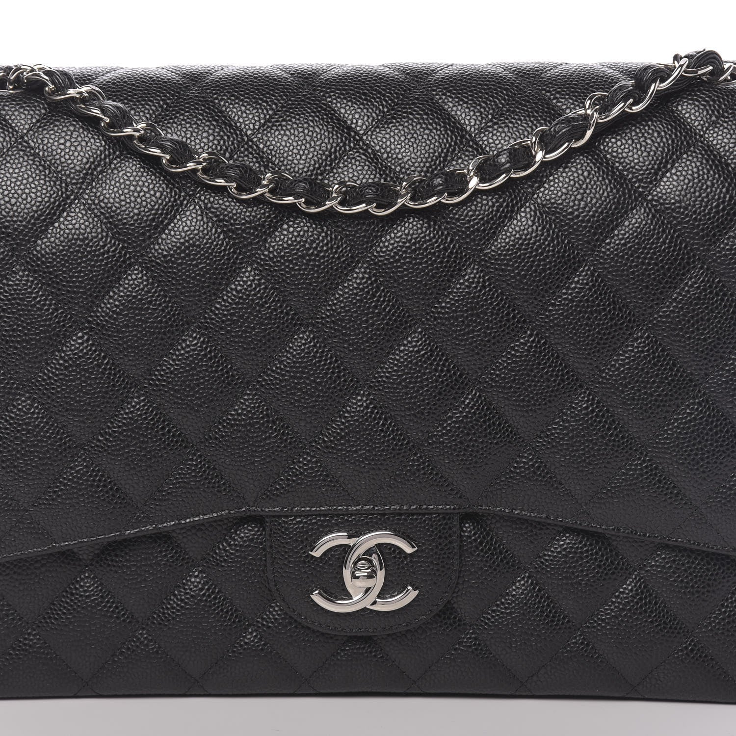 Chanel Caviar Quilted Maxi Double Flap Black 10 of 10