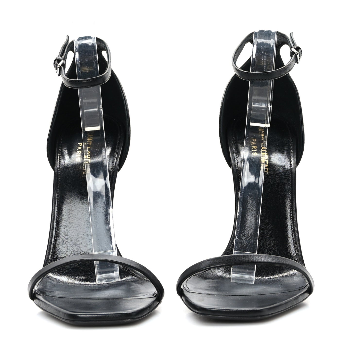 Calfskin Opyum 110 Sandals 41 Black Silver