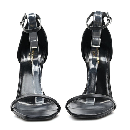 Saint Laurent Calfskin Opyum 110 Sandals 41 Black Silver 2 of 7
