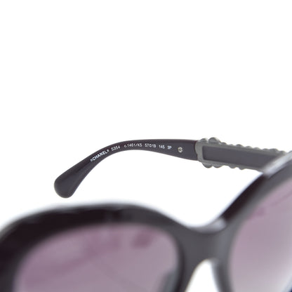 Chanel Acetate Polarized Bijou Cat Eye Sunglasses 5354 Black 5 of 7