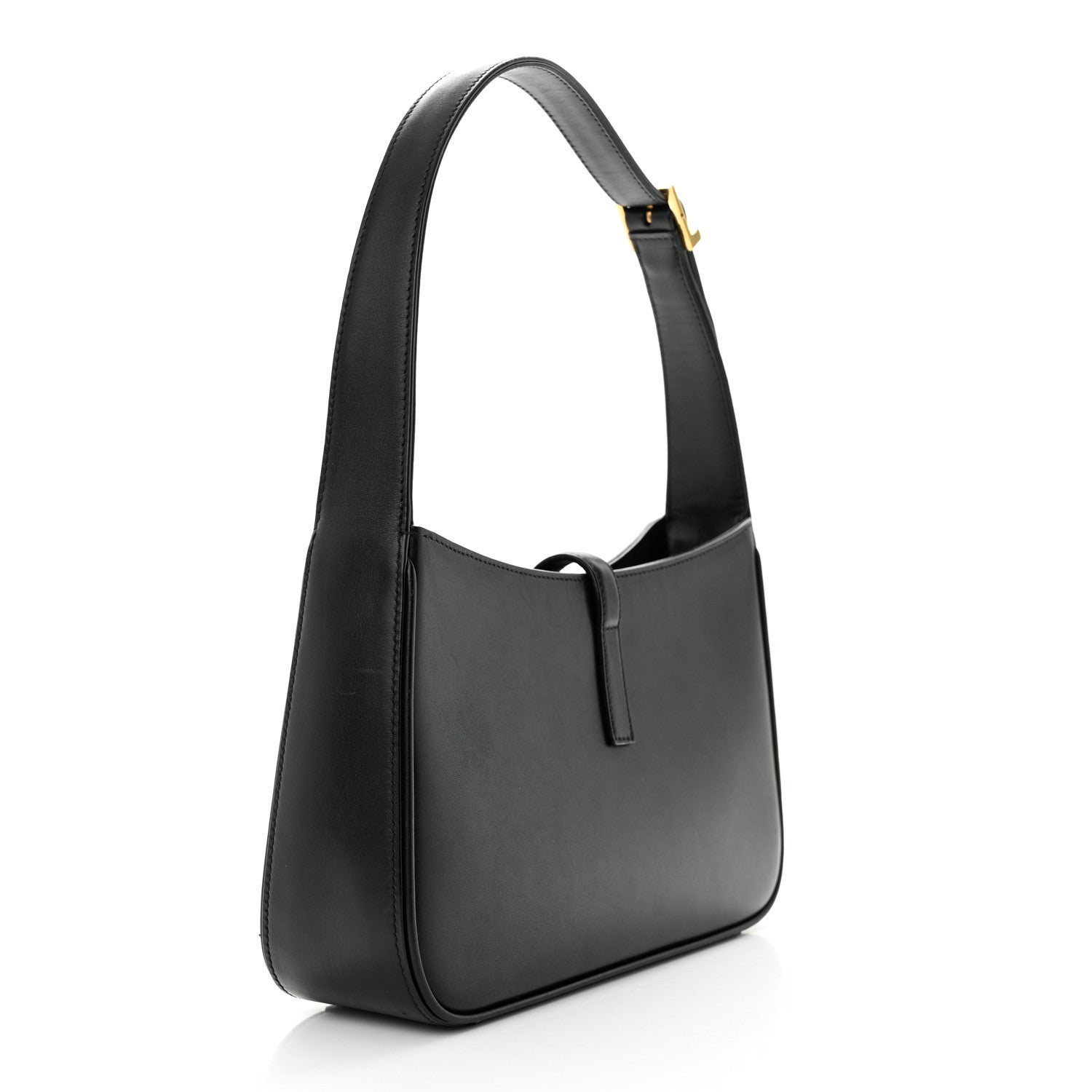Saint Laurent SAINT LAURENT Smooth Calfskin Le 5 A 7 Hobo Black 3 of 10