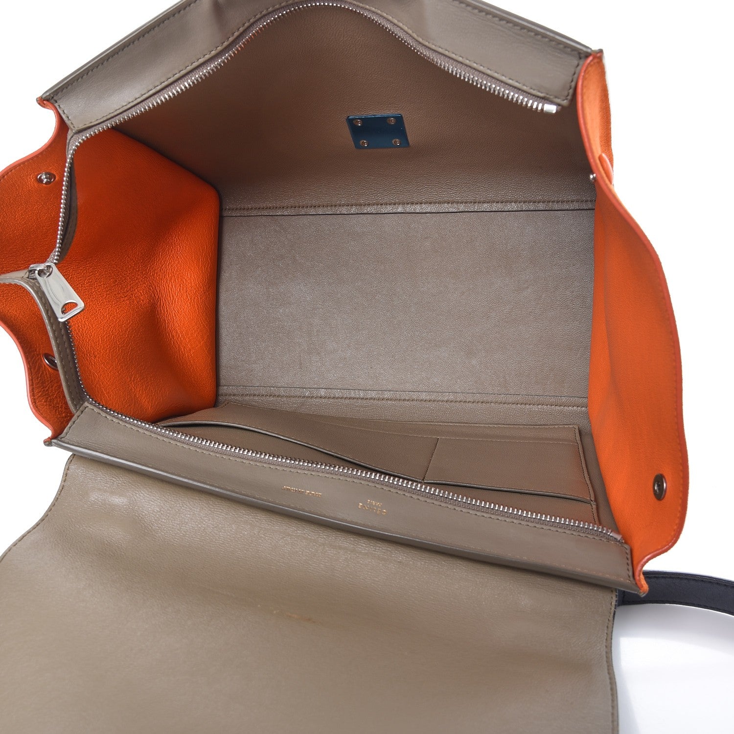 Celine Smooth Calfskin Nubuck Medium Tri-Color Trapeze 6 of 14