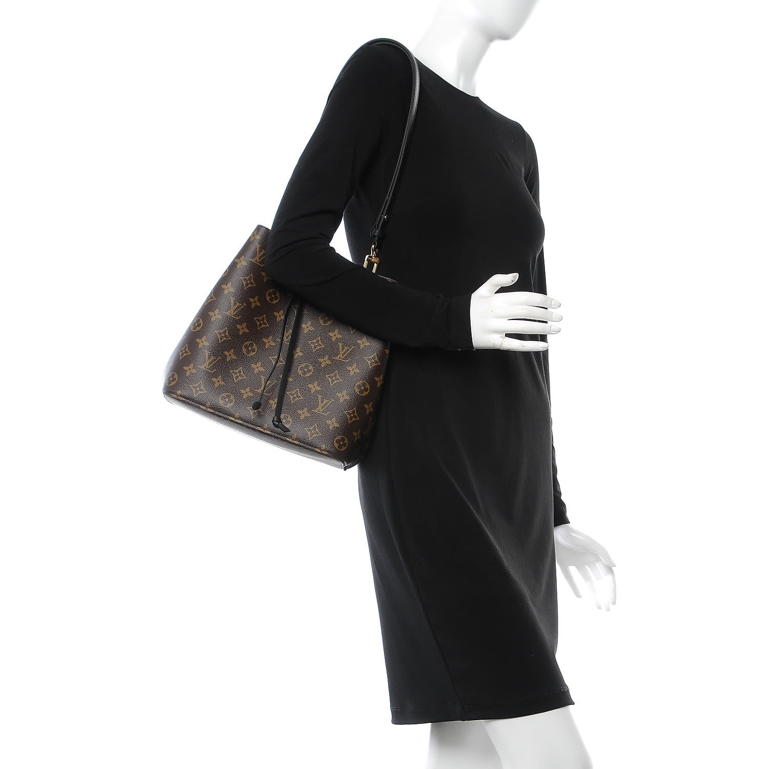 Louis Vuitton Monogram Neonoe MM Black 2 of 8