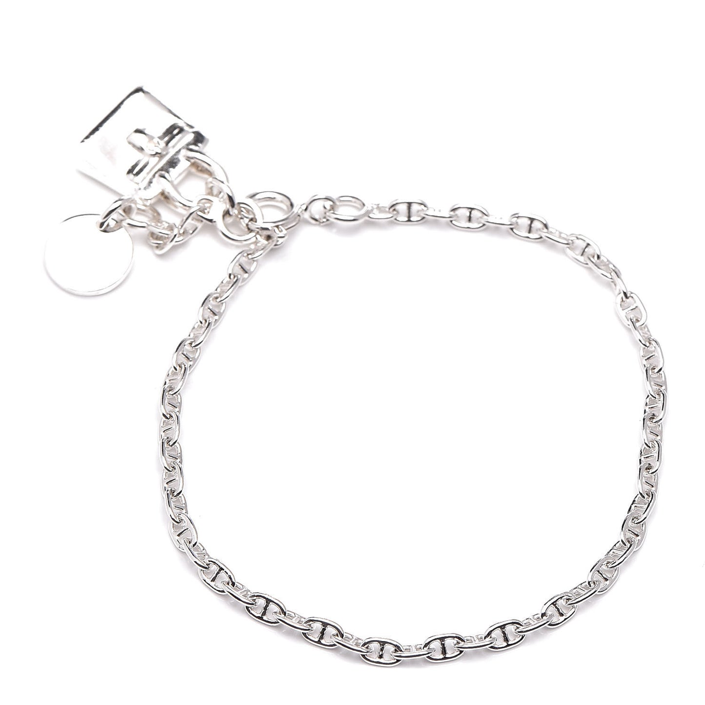 Sterling Silver Mini Birkin Amulette Bracelet SH