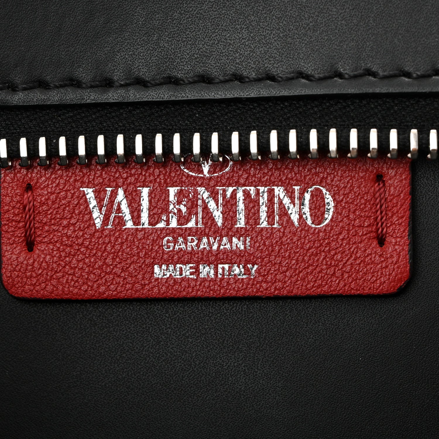 Valentino Garavani Calfskin VLTN Belt Bag Black White 6 of 9
