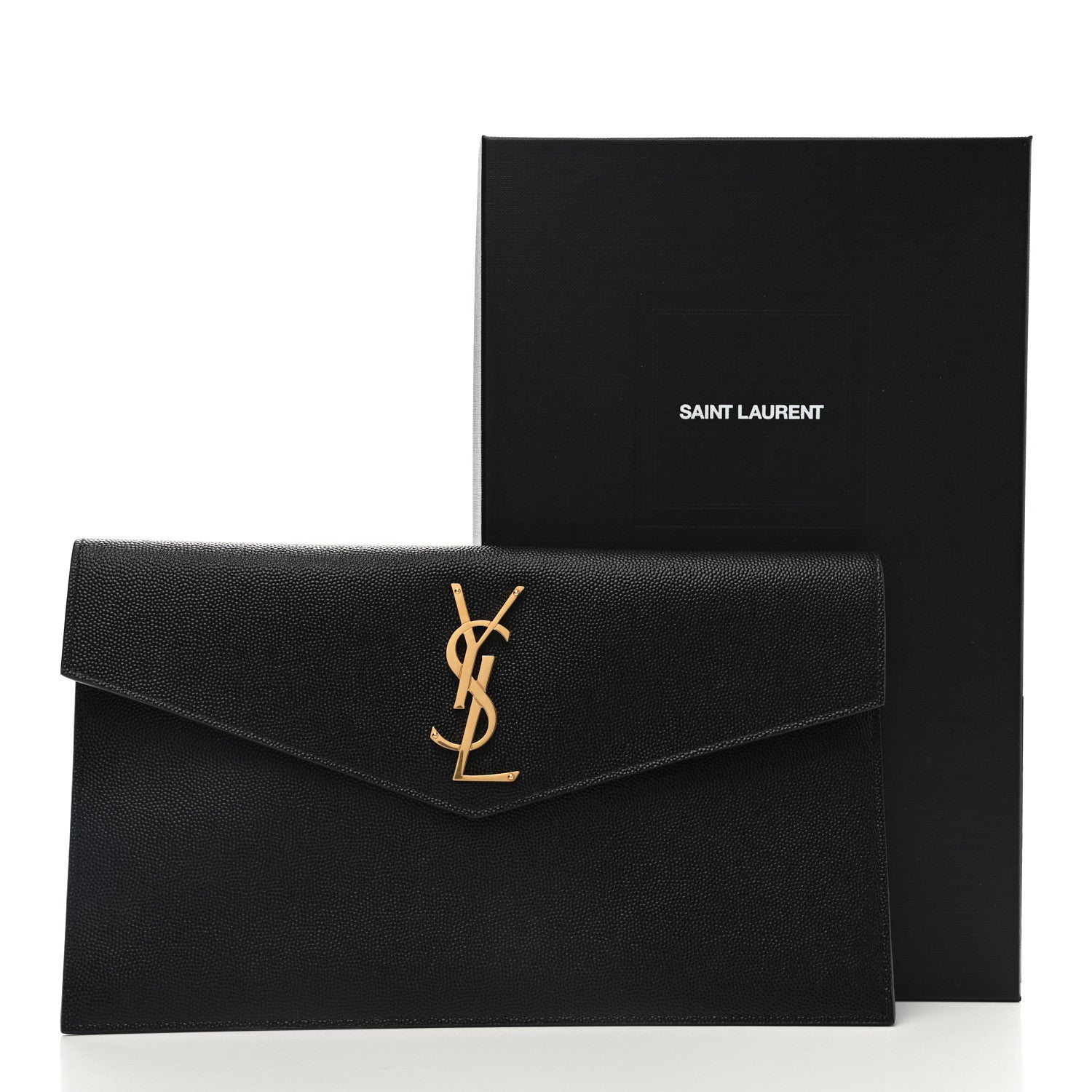 Saint Laurent Grain De Poudre Uptown Pouch Black 5 of 7