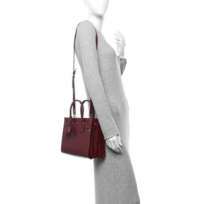 Saint Laurent Calfskin Baby Sac De Jour Rouge Legion 2 of 9