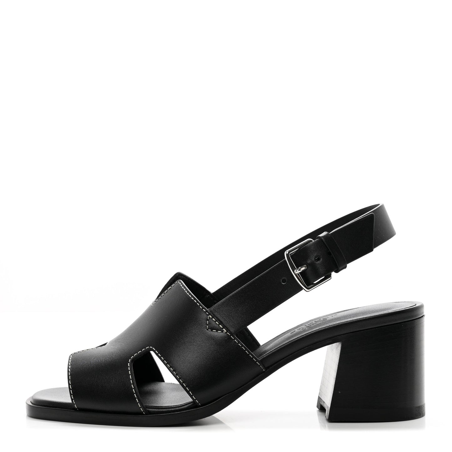 Calfskin Elbe 60 Sandals 37 Black