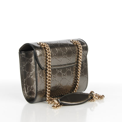 Gucci Shine Guccissima Mini Emily Chain Shoulder Bag Sasso 3 of 8