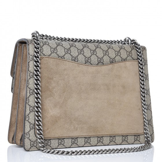 Gucci GG Supreme Monogram Medium Dionysus Shoulder Bag Taupe 3 of 13