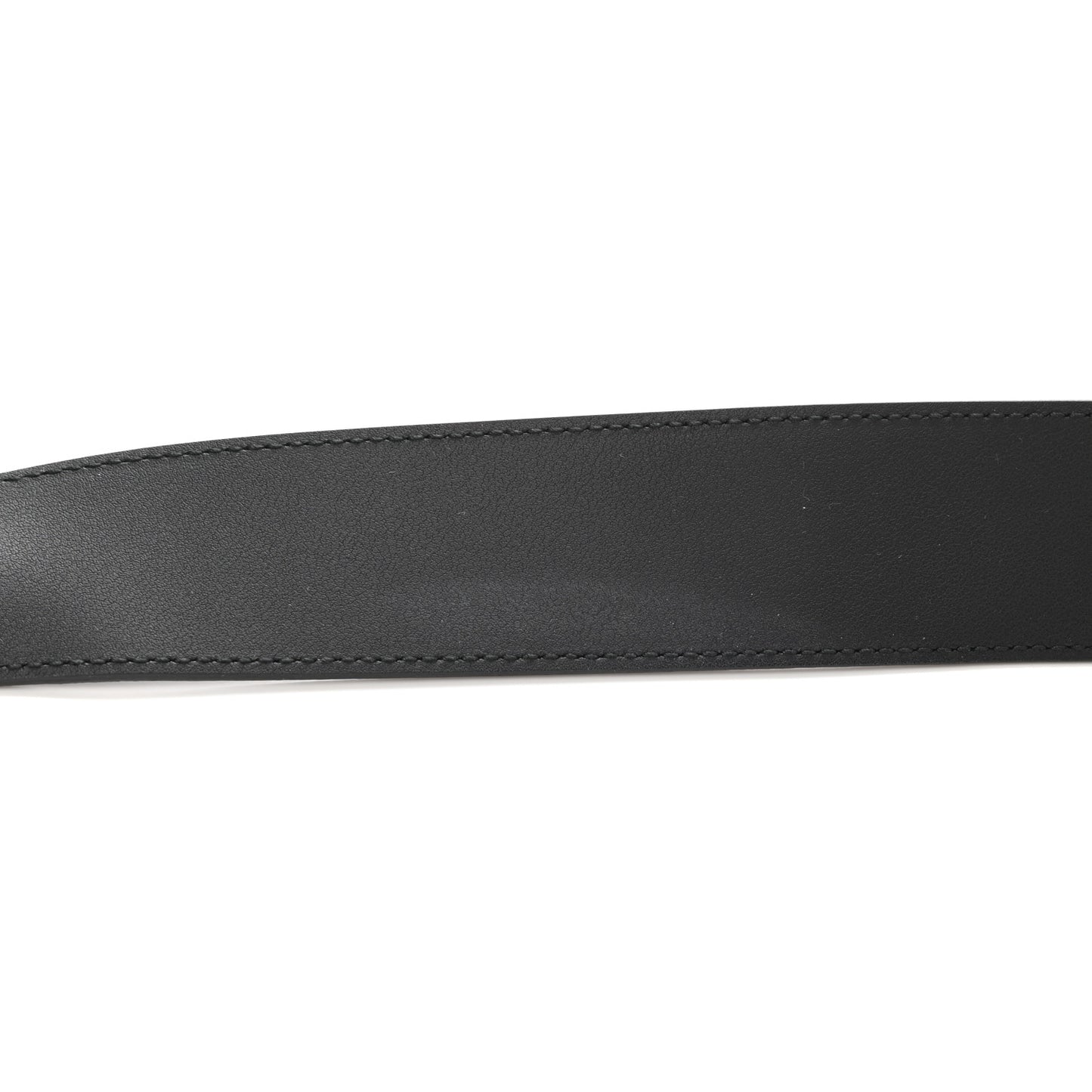 Moon Calfskin Pearl Double G 40mm Belt 90 36 Black Cream