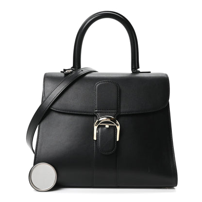 Delvaux Box Calfskin MM Brillant Satchel Black Black 3 of 11