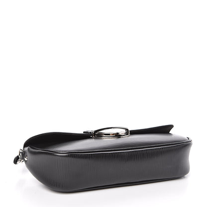 Louis Vuitton Epi Montaigne Clutch Black 4 of 10