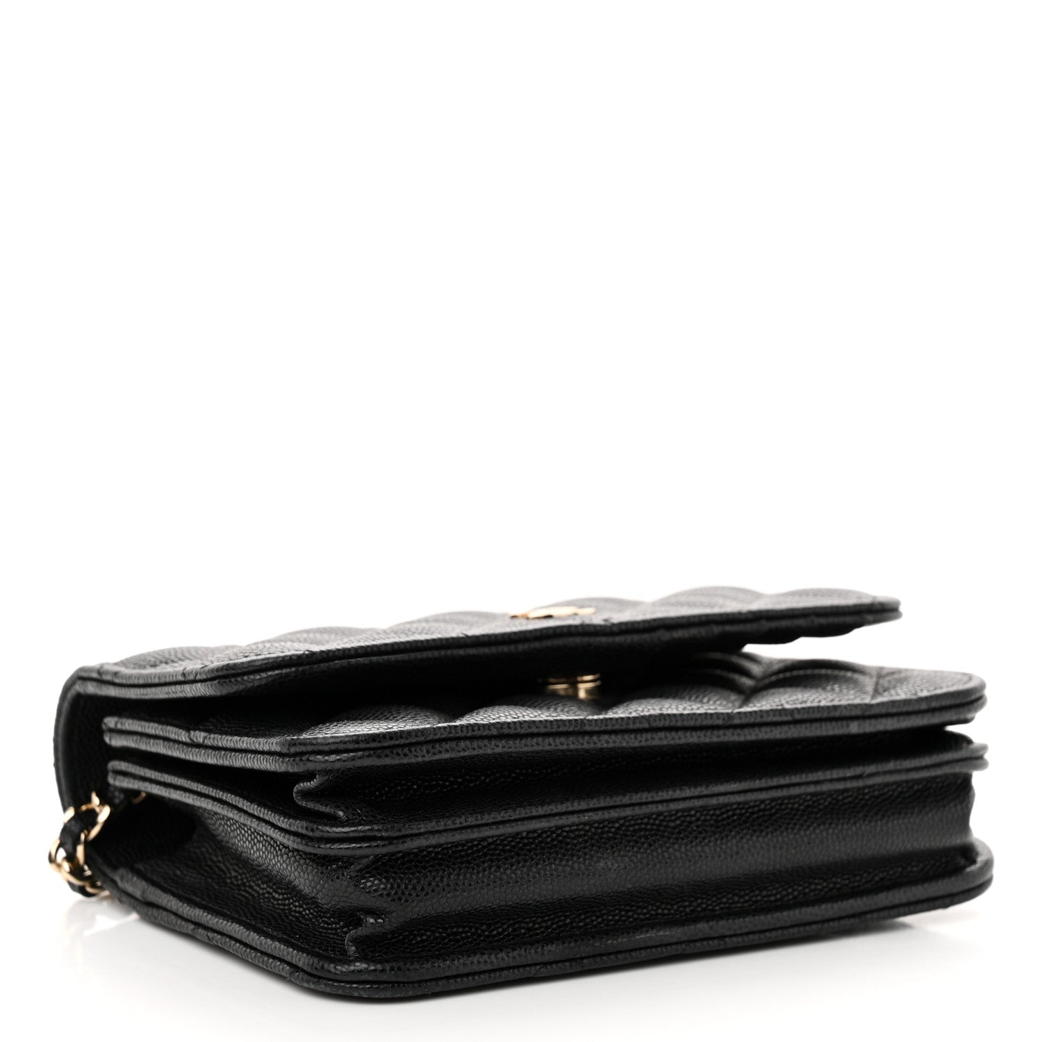 Chanel Caviar Quilted Mini Wallet On Chain WOC Black 4 of 12