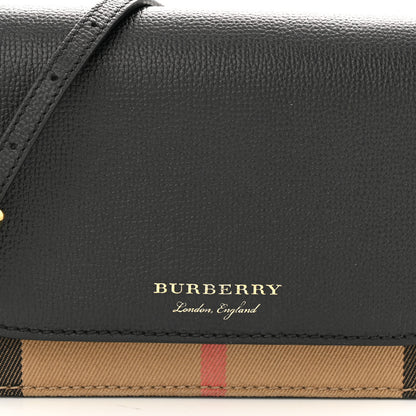 Burberry Calfskin Vintage Check Small Loxley Crossbody Black 7 of 9