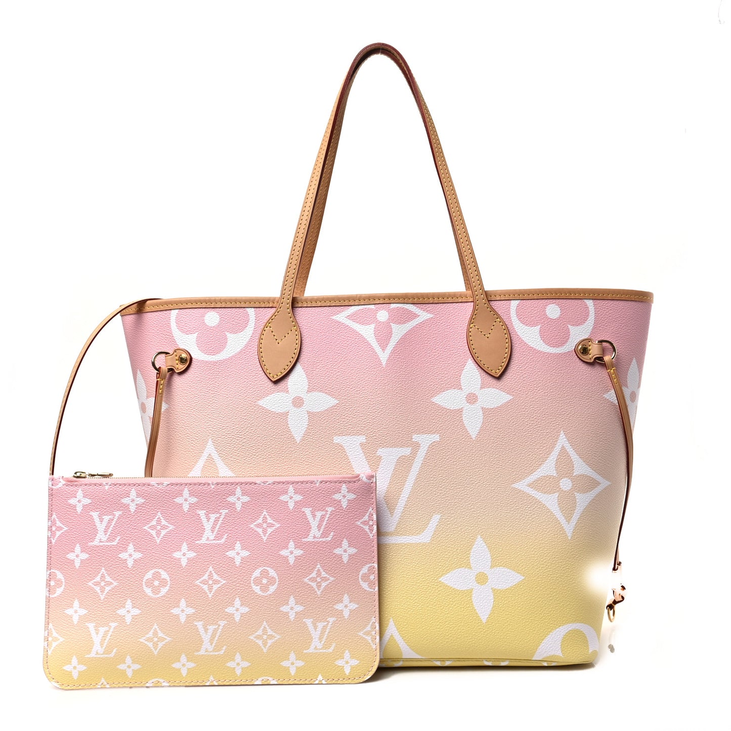 Monogram Giant By The Pool Neverfull MM Light Pink