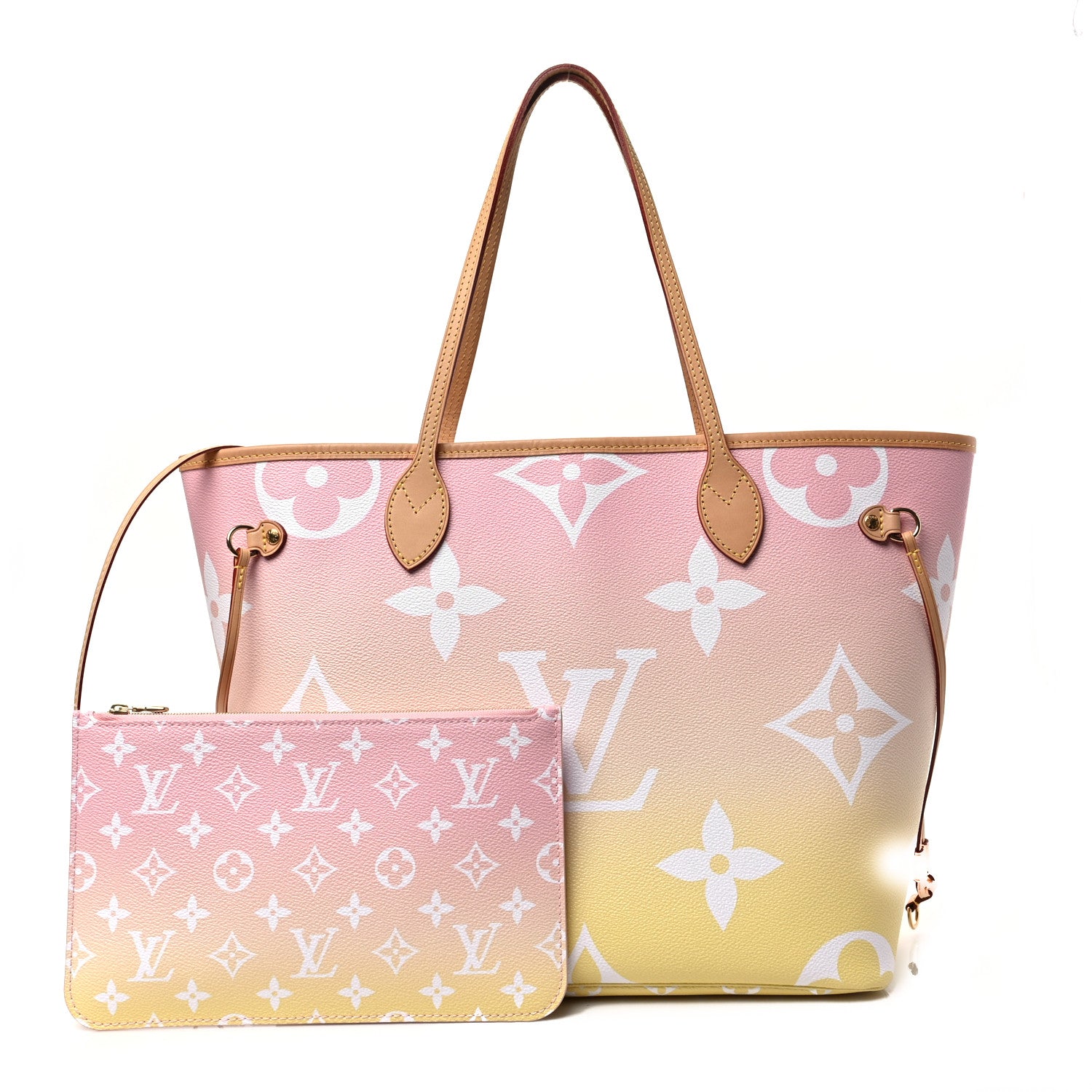 Louis Vuitton Monogram Giant By The Pool Neverfull MM Light Pink 1 of 8