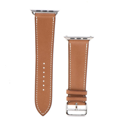 Hermes Barenia 42mm Apple Watch Single Tour Band Fauve 1 of 6