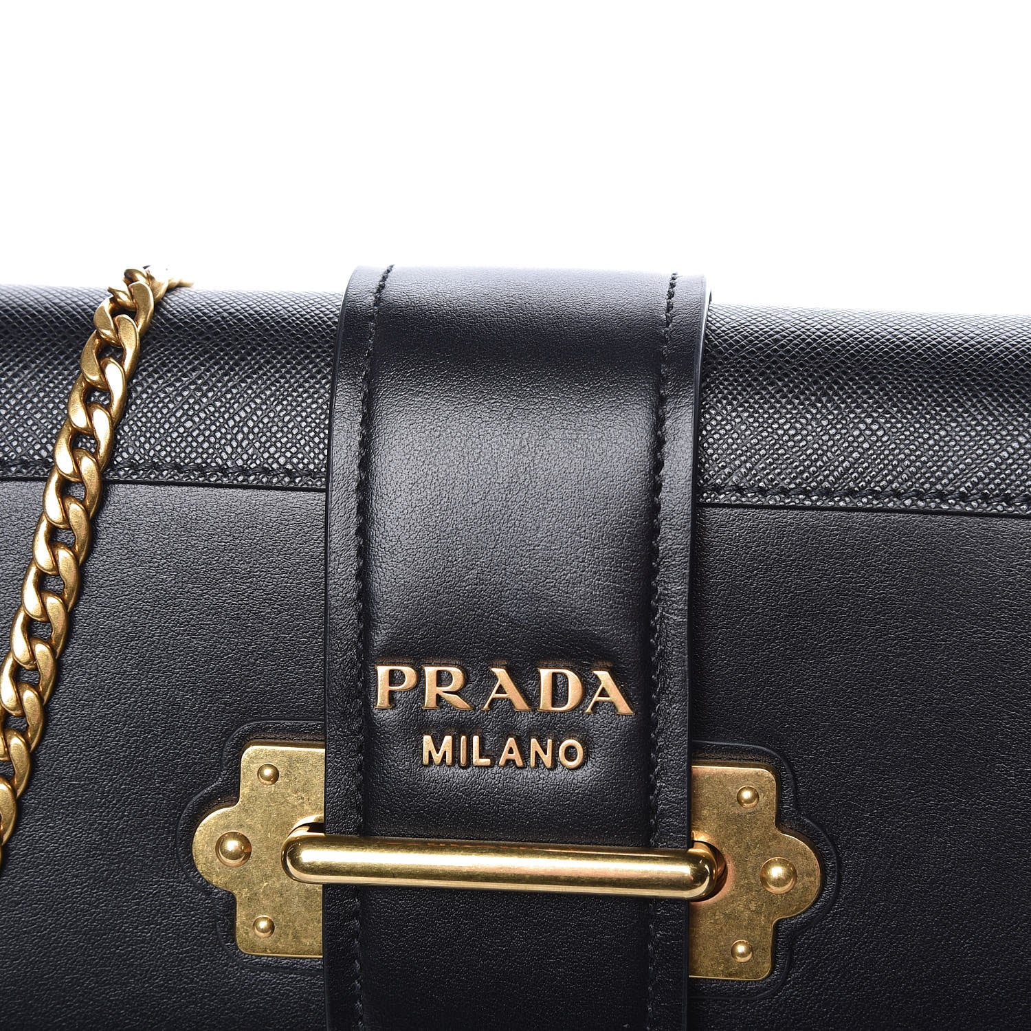 Prada Saffiano City Calf Cahier Belt Bag Black 10 of 10