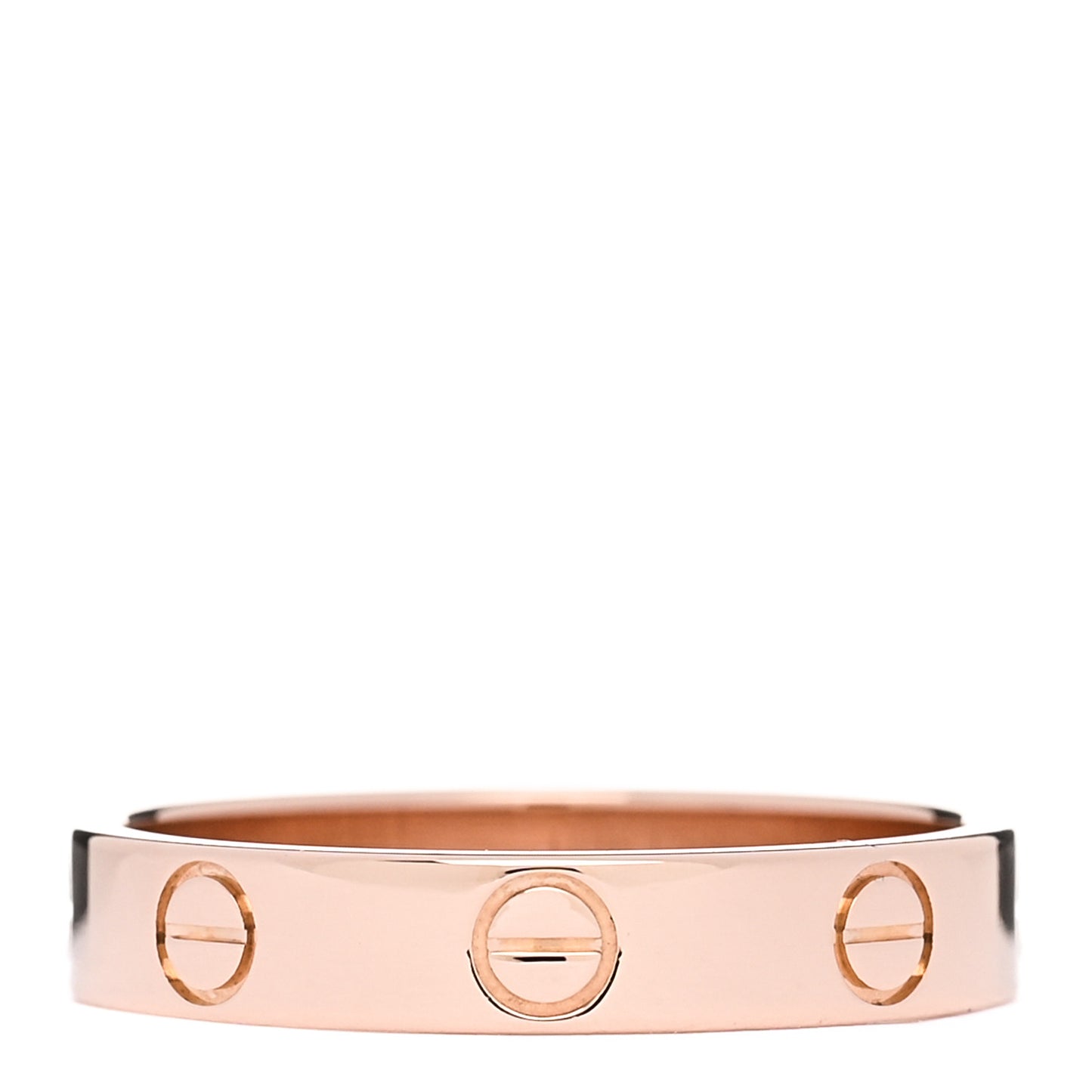 18K Pink Gold 3.5mm LOVE Wedding Band Ring 54 6.75
