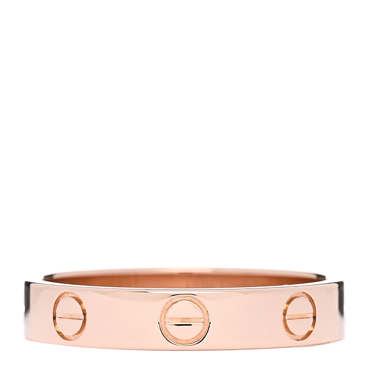 Cartier 18K Pink Gold 3.5mm LOVE Wedding Band Ring 54 6.75 4 of 5