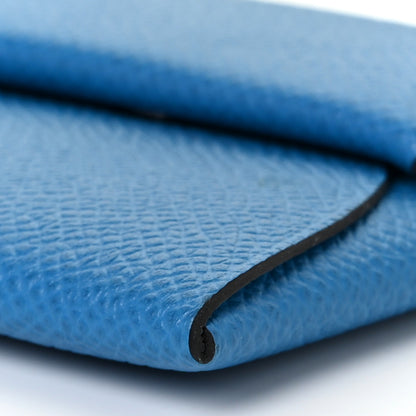 Hermes Epsom Bastia Coin Purse Bleu Izmir 8 of 9