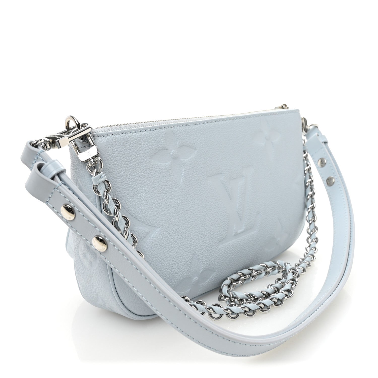 Louis Vuitton Empreinte Monogram Giant Multi Pochette Accessories Washed Blue 4 of 11