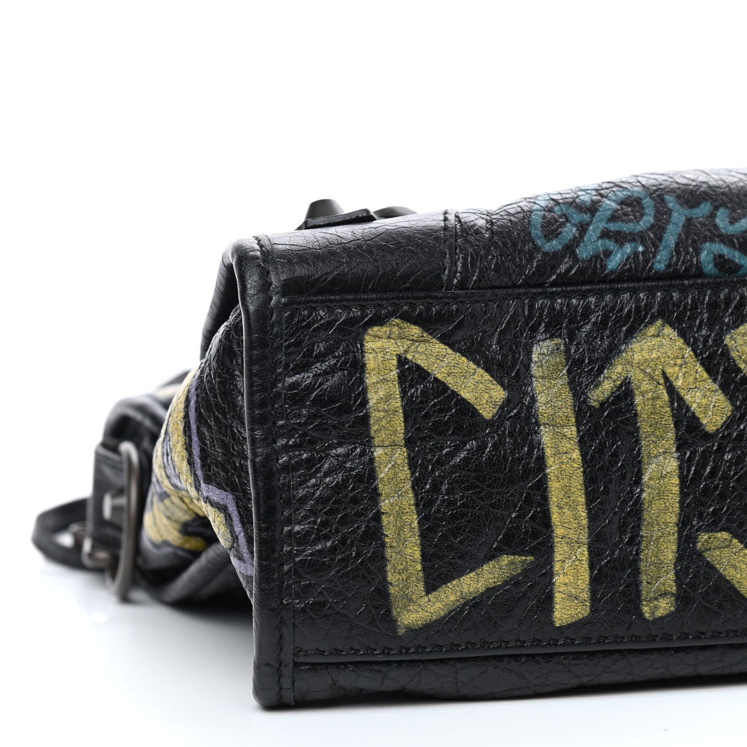 Balenciaga Agneau Graffiti All Over Classic Hardware S City Black Multicolor 6 of 9