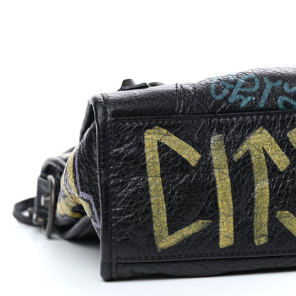 Balenciaga Agneau Graffiti All Over Classic Hardware S City Black Multicolor 6 of 9