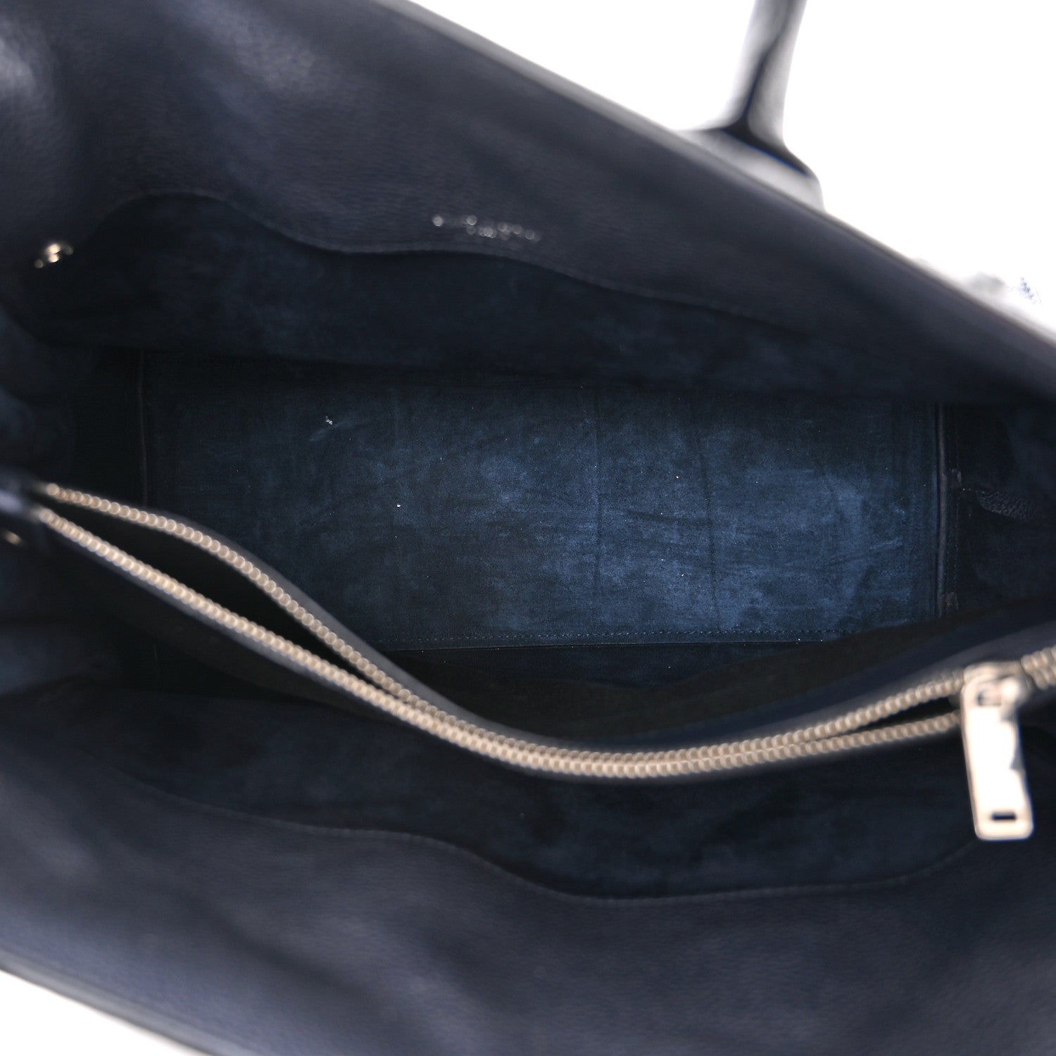 Saint Laurent Grained Calfskin Small Supple Sac De Jour Navy 5 of 12