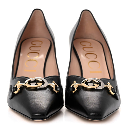 Gucci Malaga Kid Zumi 75mm Pumps 40 Black 2 of 11