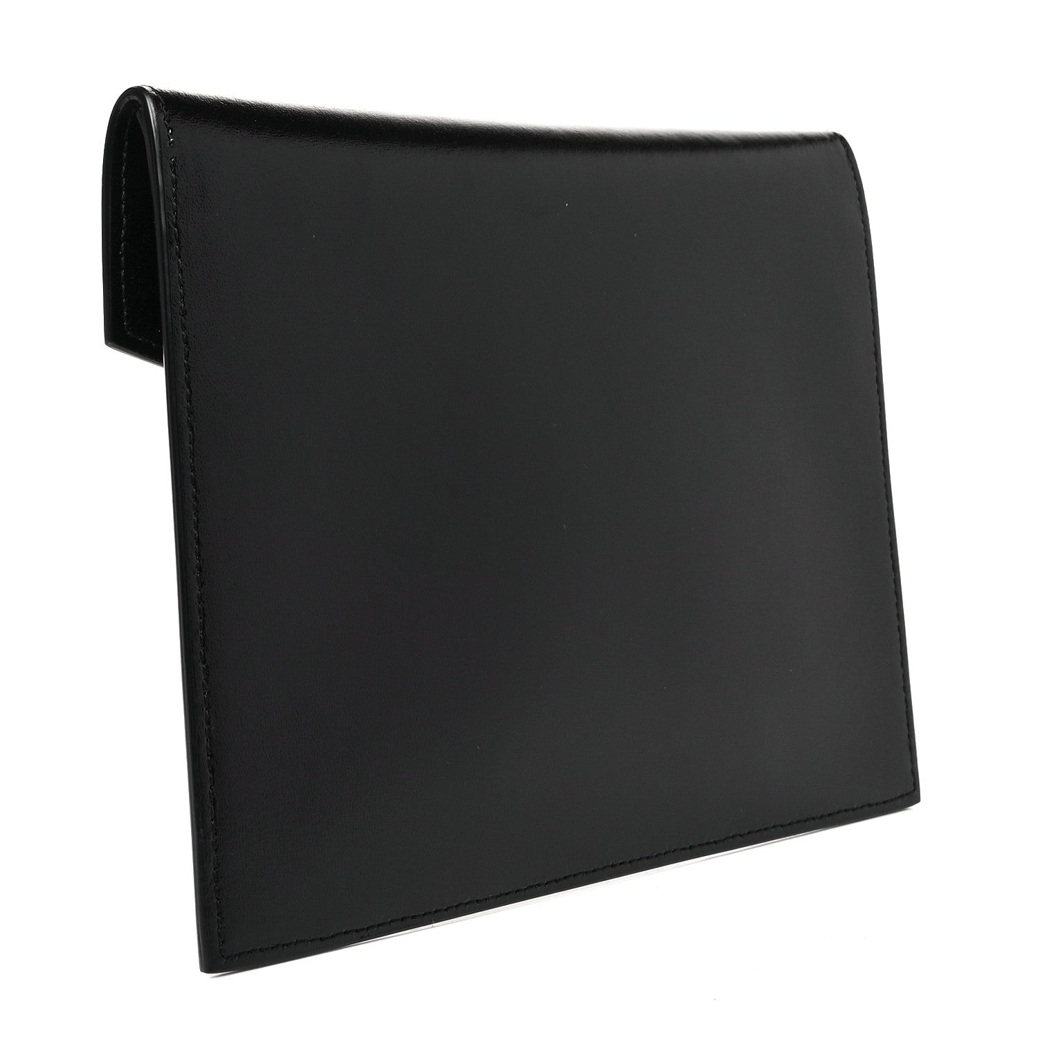 Saint Laurent Smooth Shiny Calfskin Monogram Uptown Baby Pouch Black 3 of 10