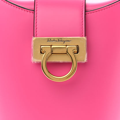 Salvatore Ferragamo Calfskin Small Trifolio Bucket Shoulder Bag Hot Pink 7 of 12