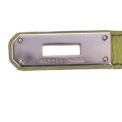 Hermes Taurillon Clemence Birkin 35 Vert Anis 12 of 41
