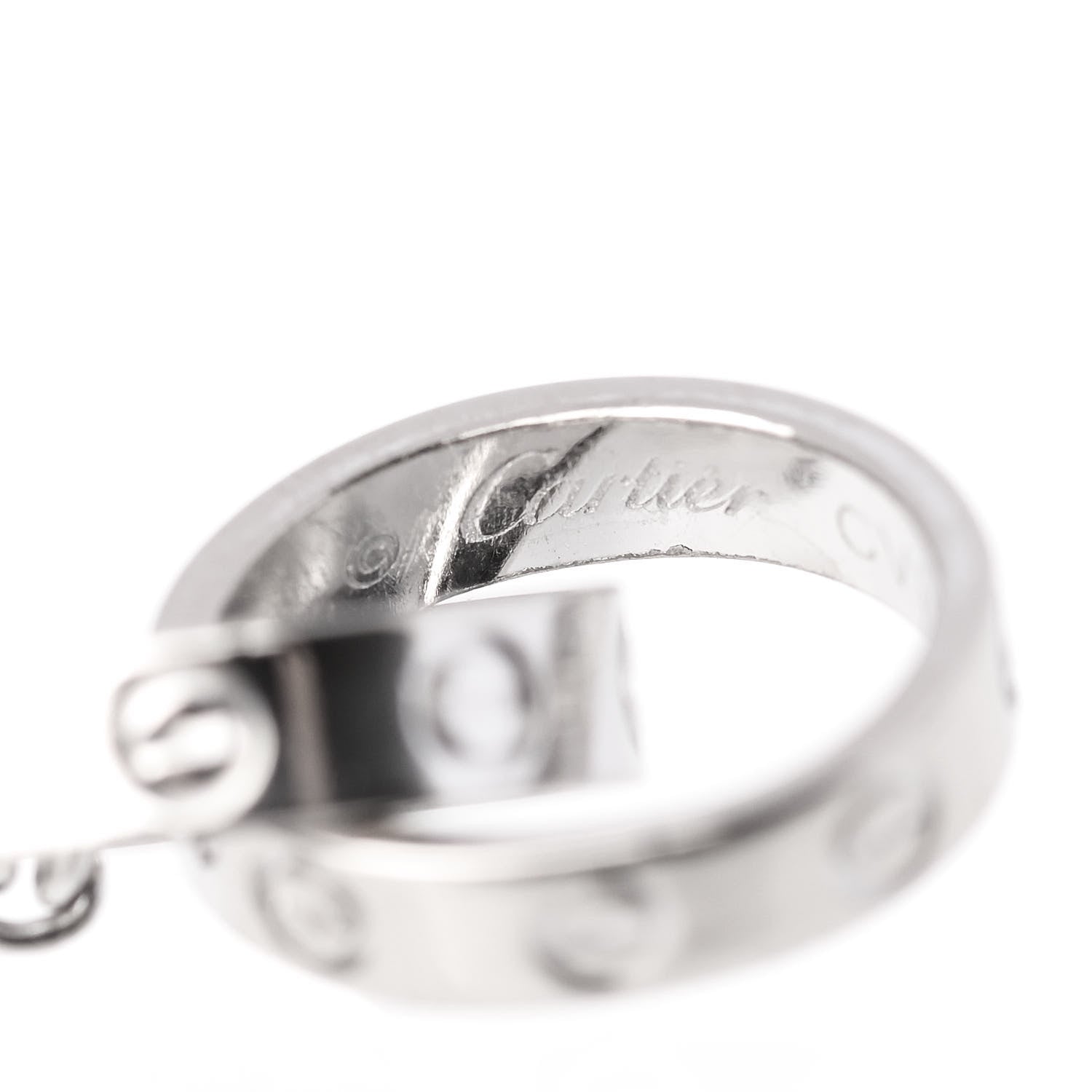 Cartier 18K White Gold Interlocking LOVE Bracelet 4 of 6
