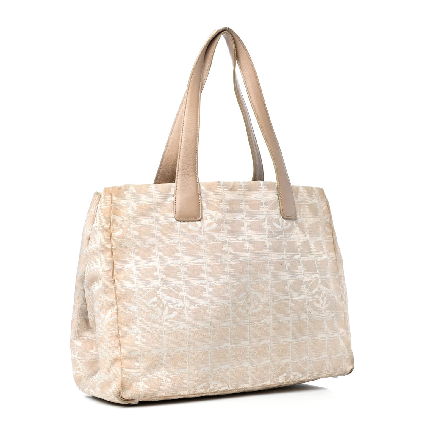 Nylon Medium Travel Tote Beige