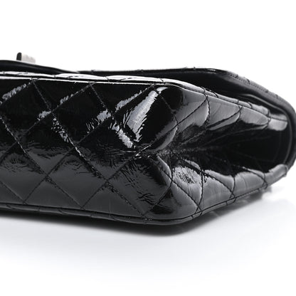 Chanel Distressed Patent Quilted 2.55 Reissue 227 Flap Black 10 of 18